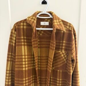 ARITZIA Plaid Fleece Jacket